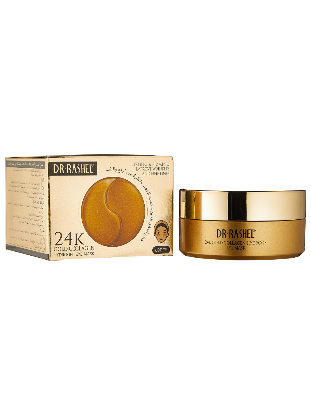 Патчи Dr.Rashel 24K Gold, гидрогелевые, лифтинг-эффект, 60 шт