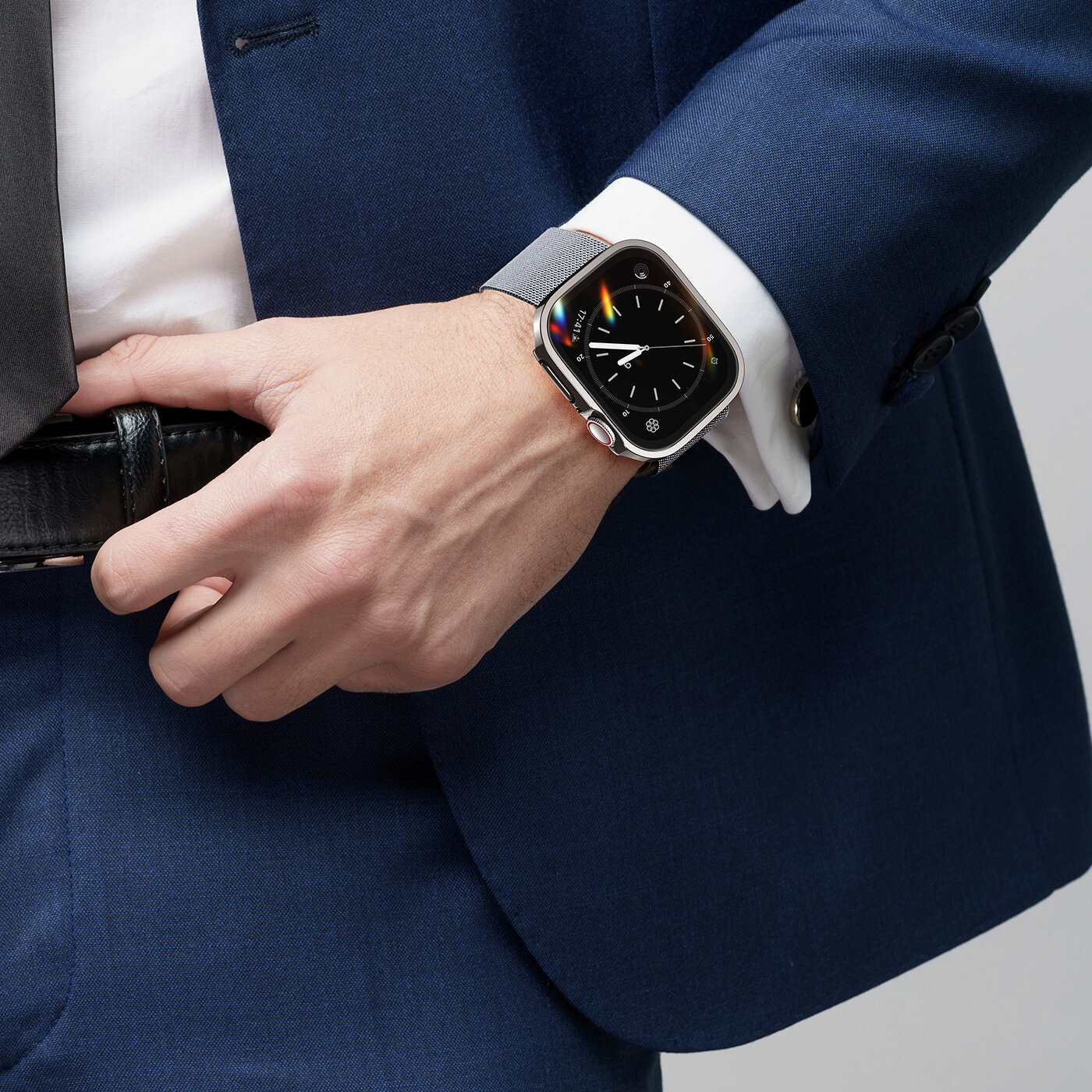 Чехол-бампер черный из TPU от Dux Ducis для часов Apple Watch 45мм на модели 7, 8 и 9 серии, серия Hamo Series Case — фото 1