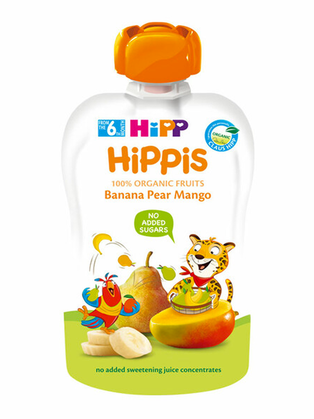 HIPP Banana Pear Mango детское пюре банан, груша, манго 100грамм с 6 месяцев