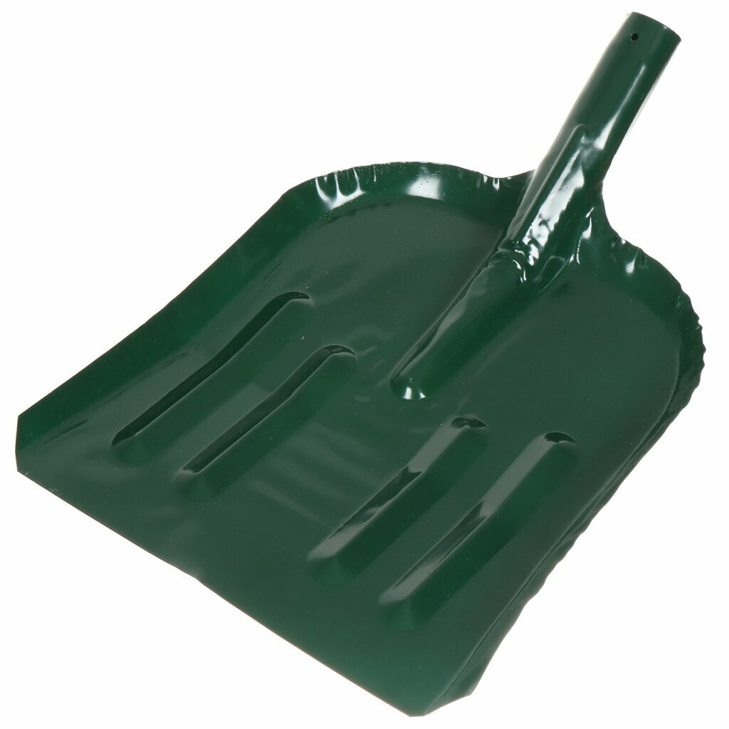 Лопата для снега сталь 320х350 мм без черенка тулейка 40 мм ЛУ-0039