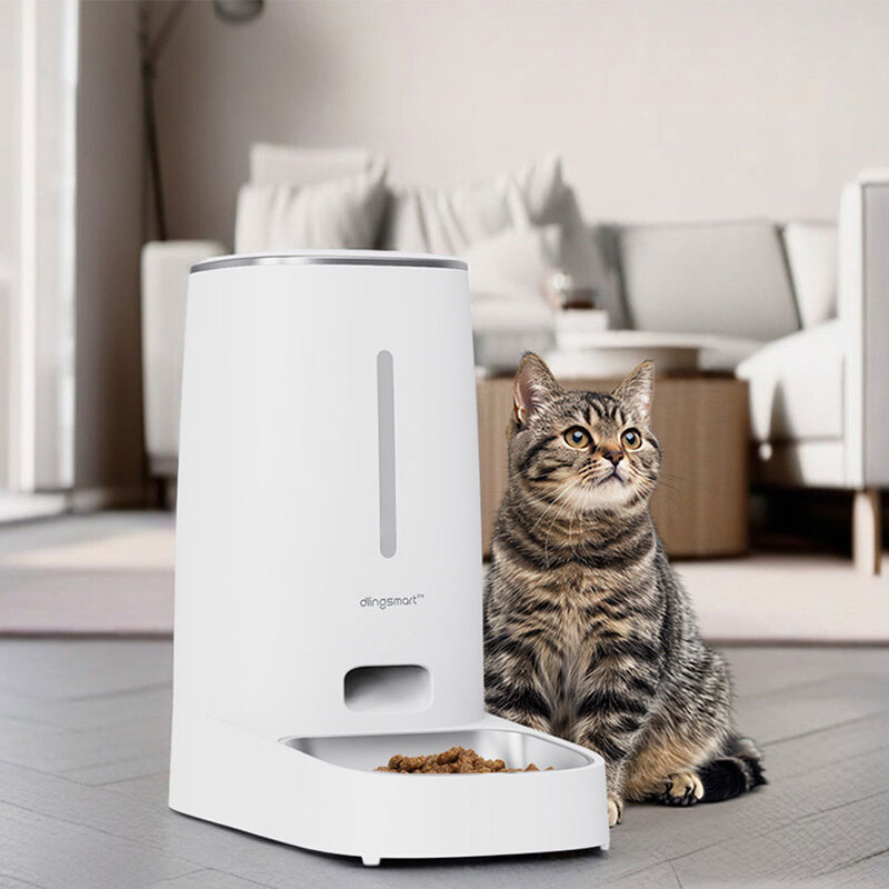 Изображение Умная кормушка для домашних животных Xiaomi Dlingsmart Intelligent Pet Feeder (PTM-101)
