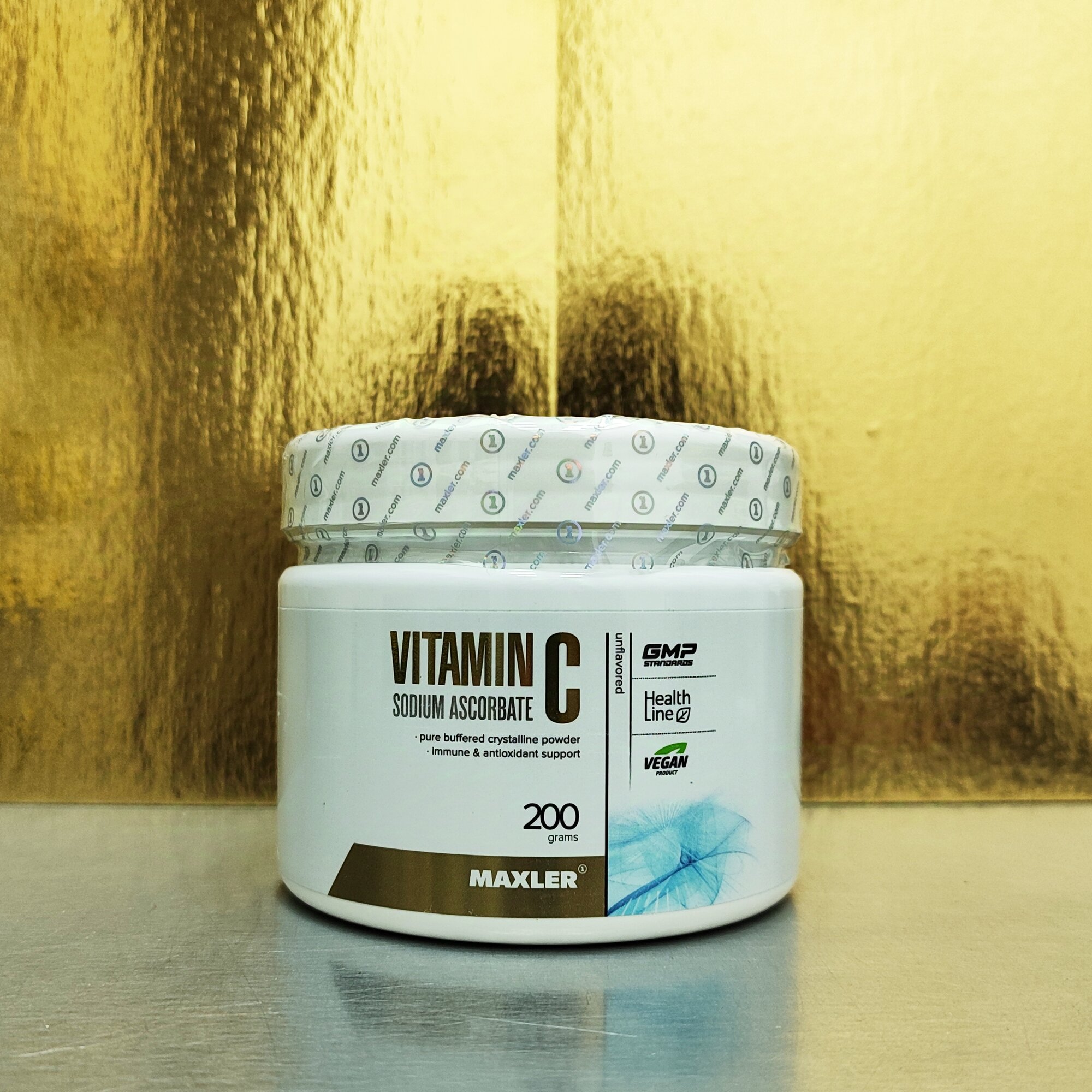 Витамин C, Аскорбиновая Кислота Витамин С (аскорбат натрия) MAXLER Vitamin C sodium ascorbate, 200 г