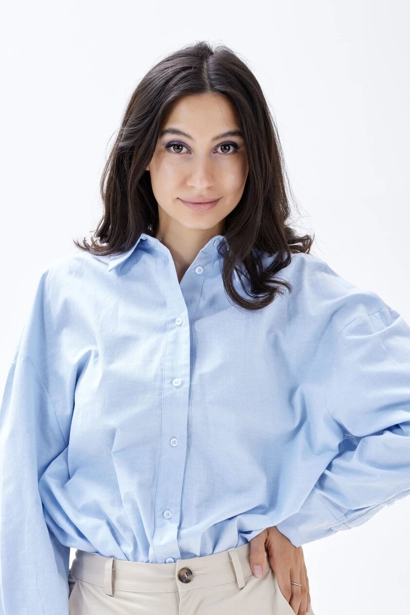 Рубашка Selfie, размер S, голубой — фото 1