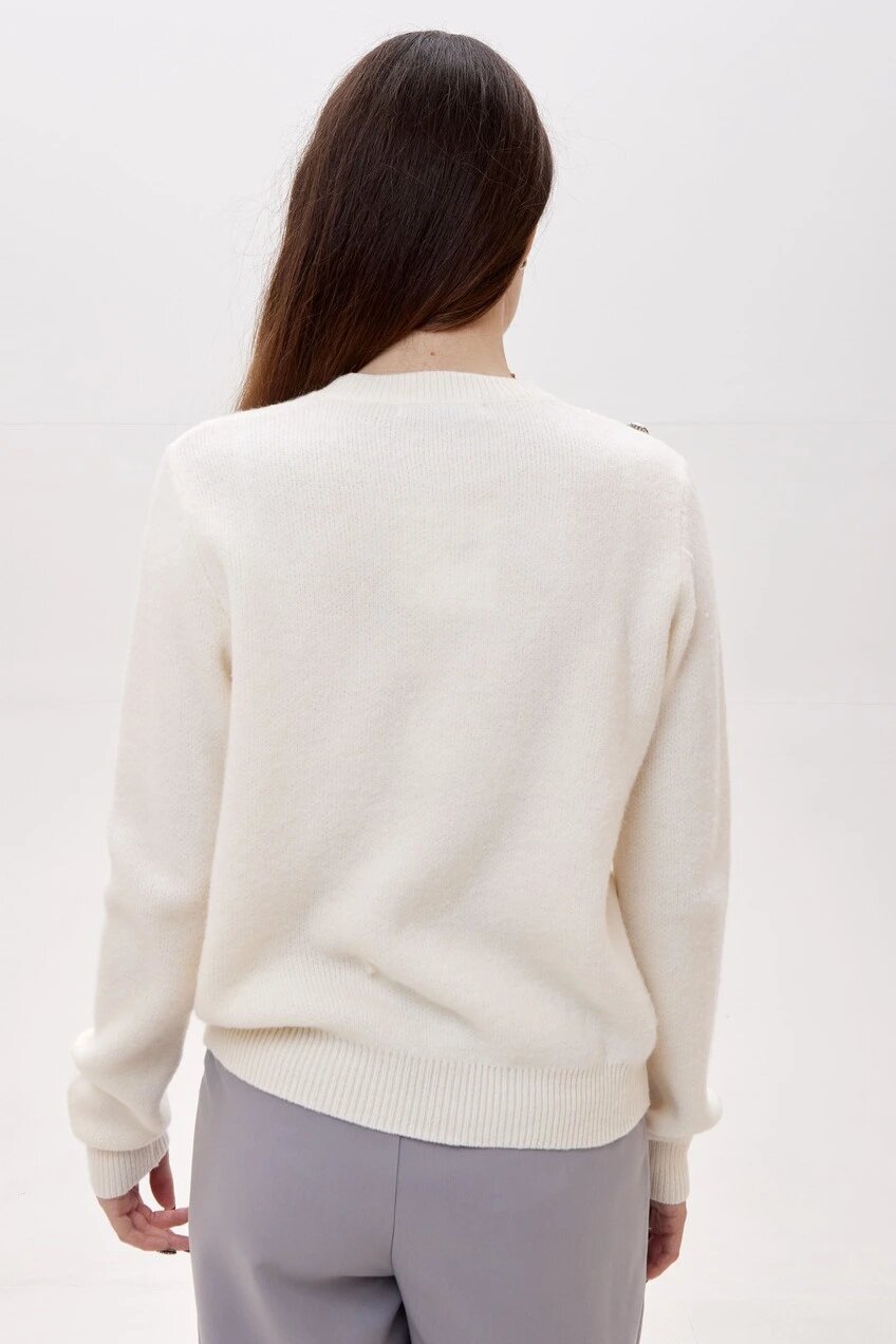 Свитер Selfie, размер M, , молочный — фото 1