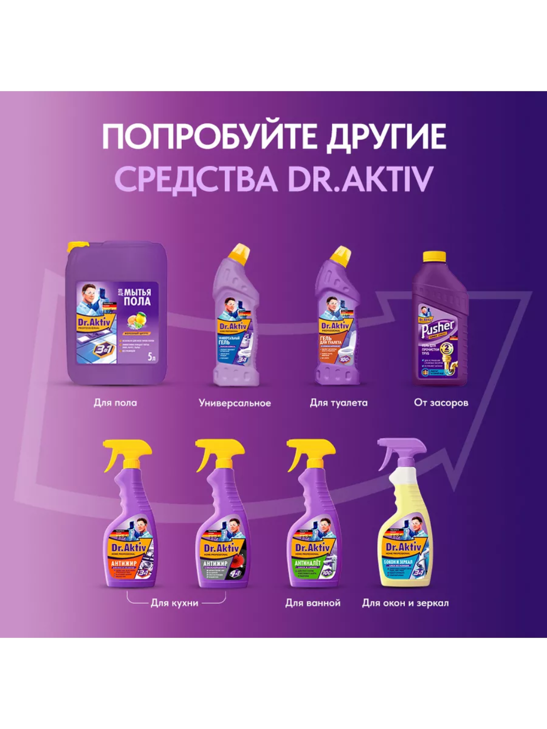 Чистящее средство DR.AKTIV PROFESSIONAL, спрей, антижир, казан-мангал, 500мл — фото 1