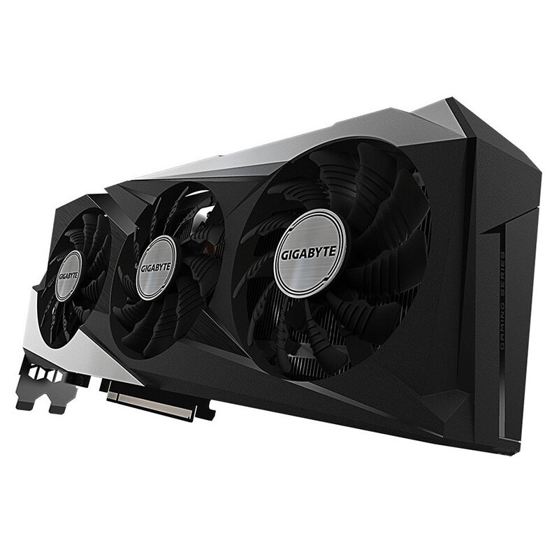 Игровая дискретная видеокарта GIGABYTE RX6700XT GAMING OC емкостью 12 ГБ с тремя вентиляторами — фото 1