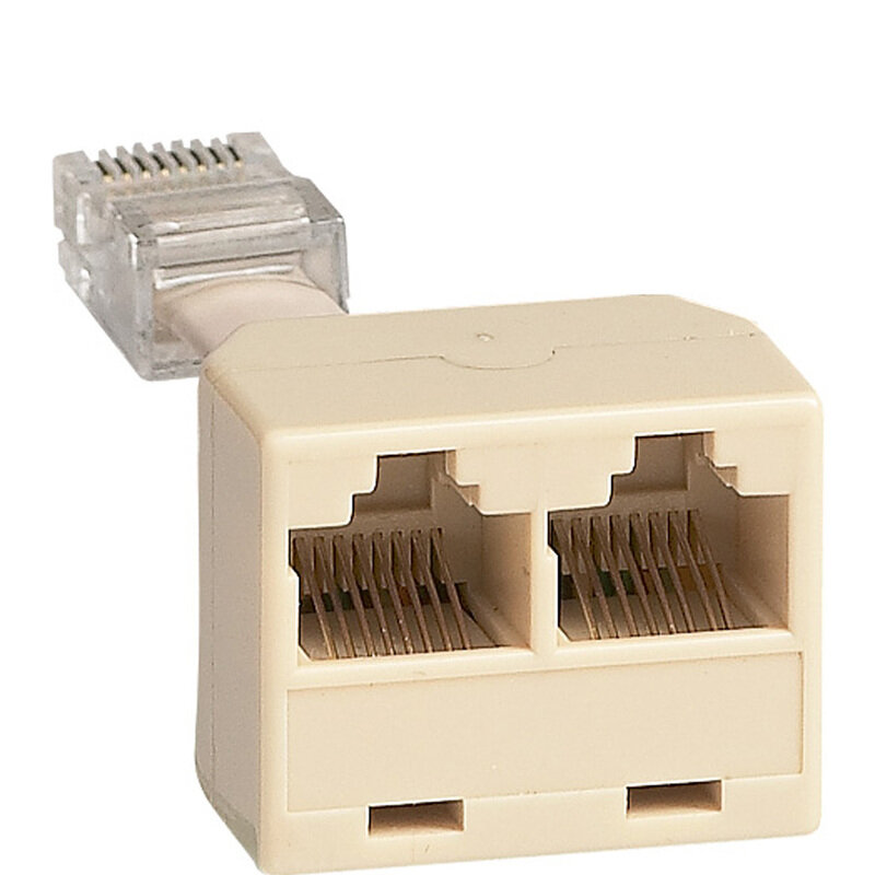 Разветвитель (удвоитель) Legrand RJ45 бежевый цвет артикул 048868
