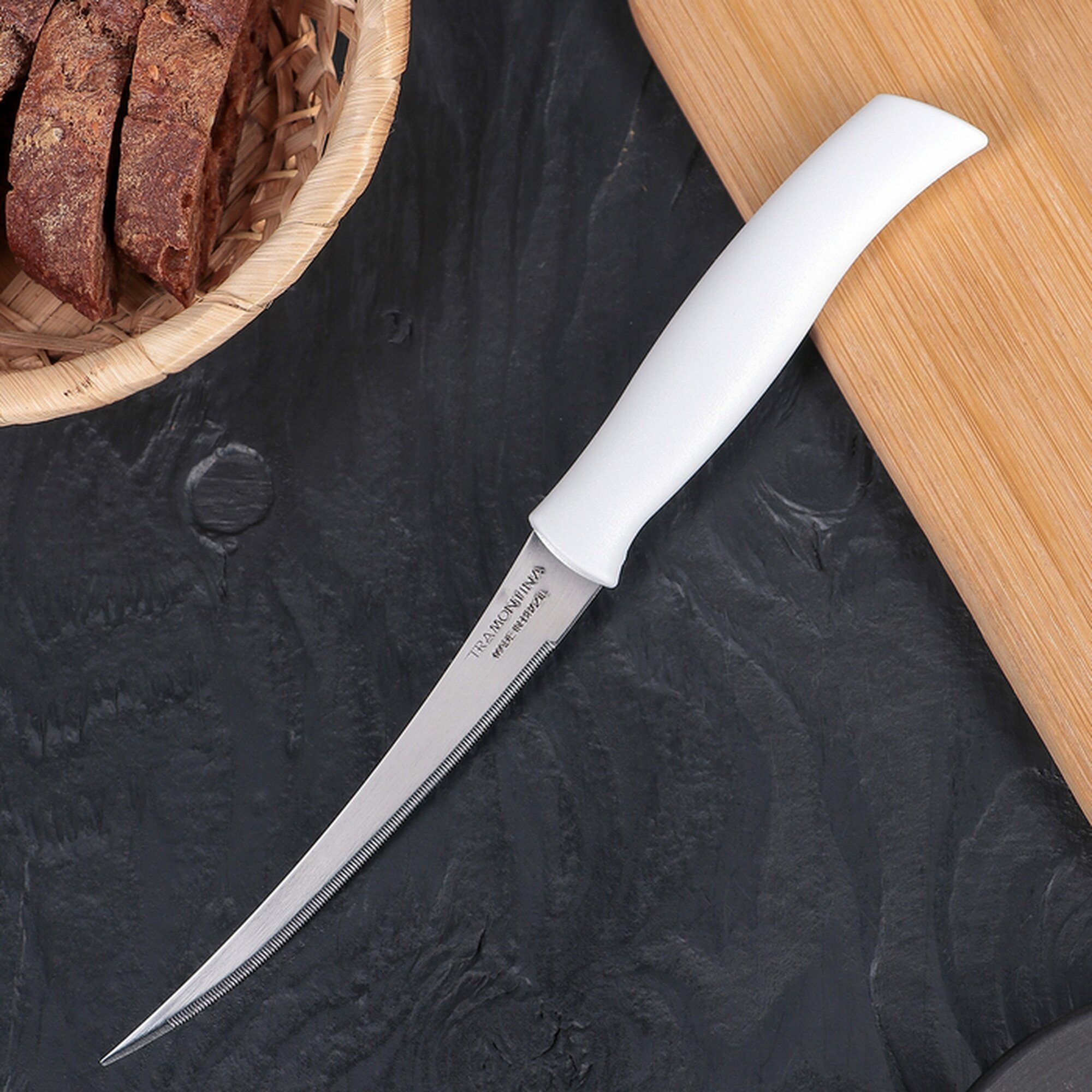 Нож кухонный для помидоров/цитрусовых Athus лезвие 12.5 см сталь AISI 420