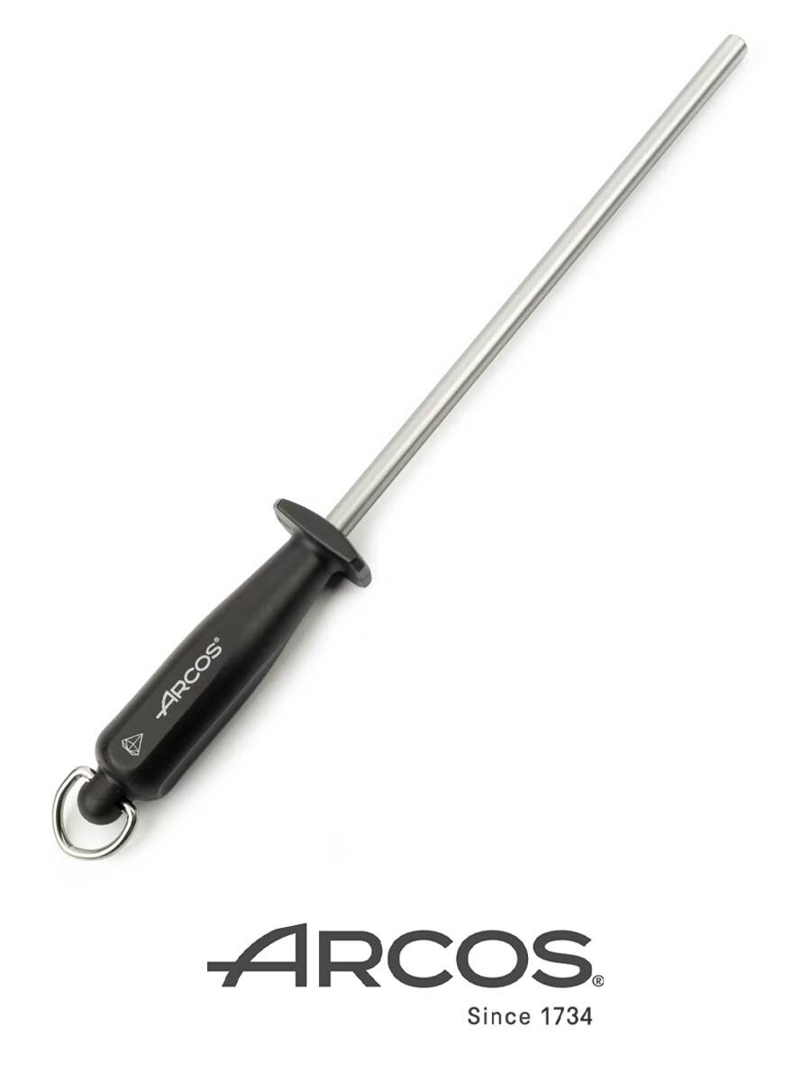 Мусат Arcos Sharpening steels с алмазным напылением, 23 см, пластик/сталь
