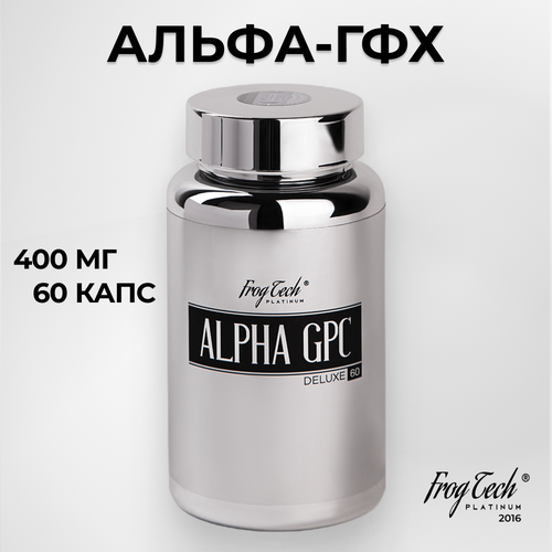 Альфа ГПС Alpha GPC Frog Tech platinum, 60 штук, 400 mg, без вкуса, 50%, 70г