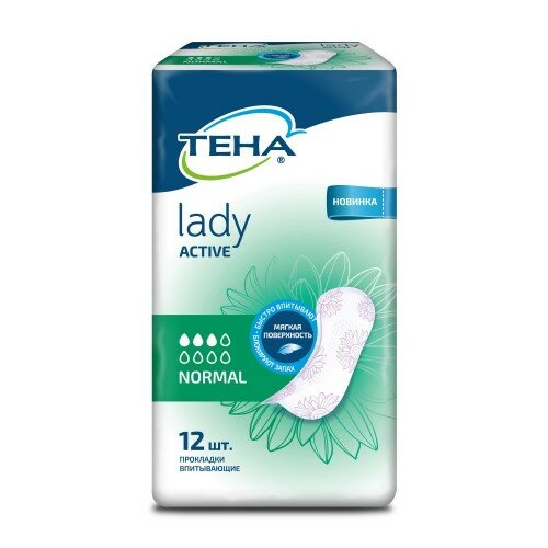 Урологические прокладки Essity Tena Lady Active, для женщин, нормальные, 12 штук