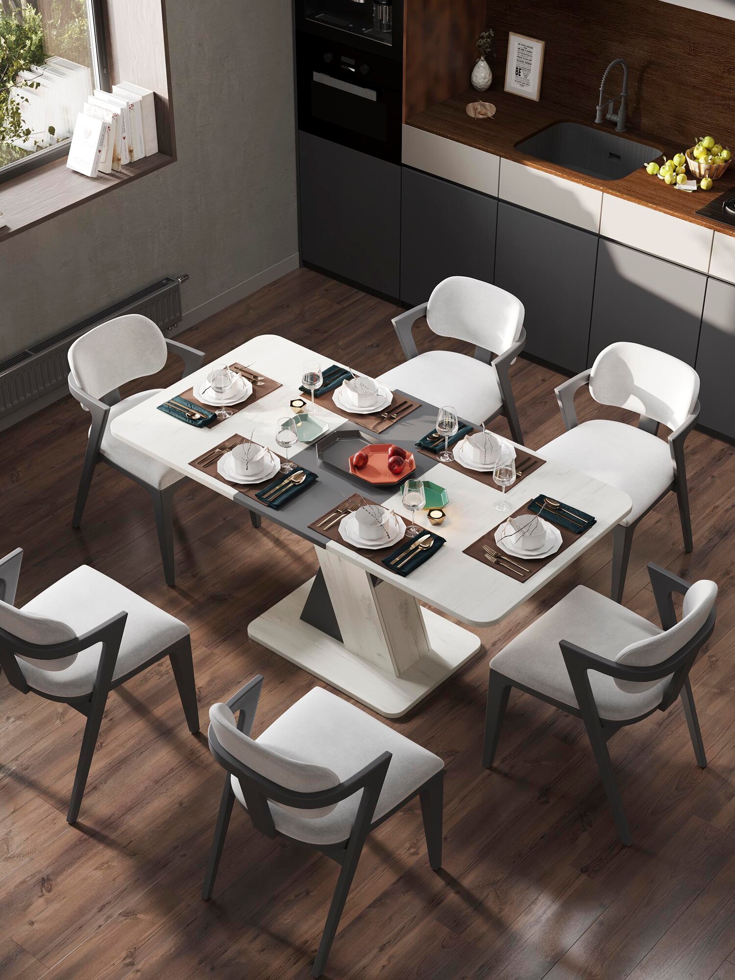 Стол обеденный раздвижной 