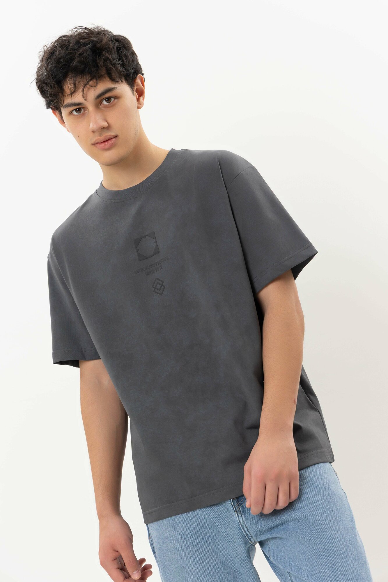 Футболка спортивная TERRA PRO, размер 2XL, dark grey