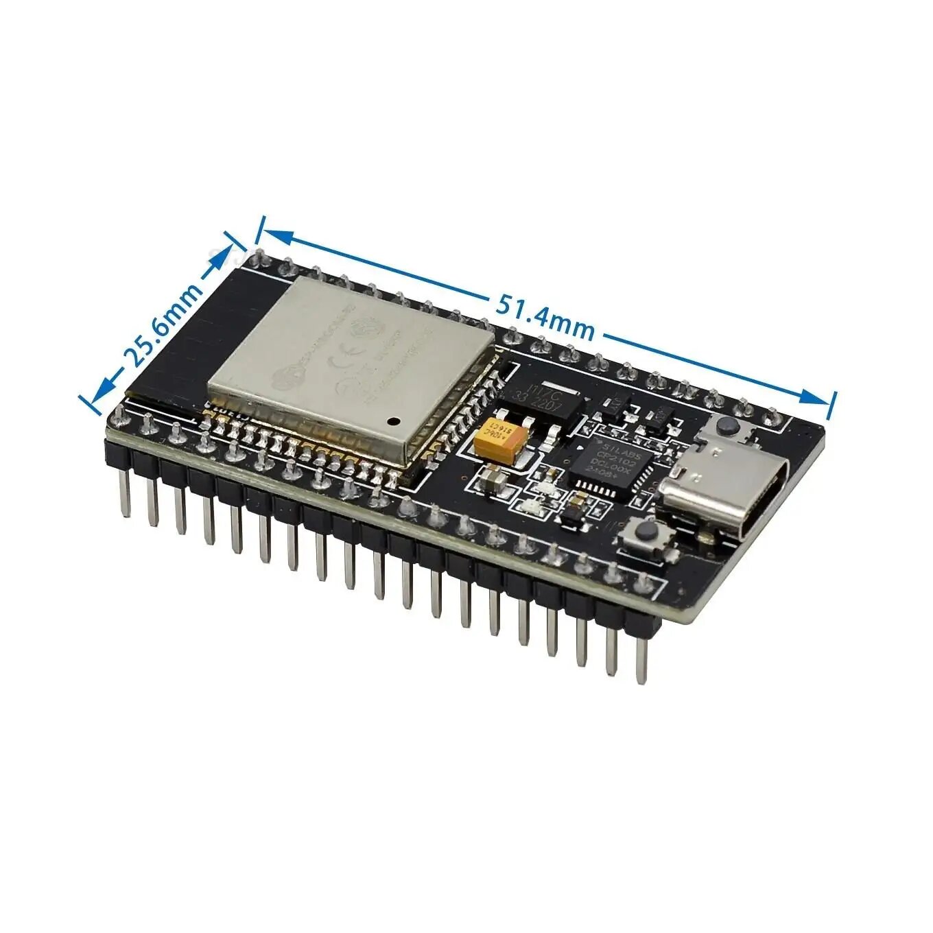 ESP32 разрабатываемая плата CH340C WiFi+Bluetooth, ESP32 TYPE-C USB