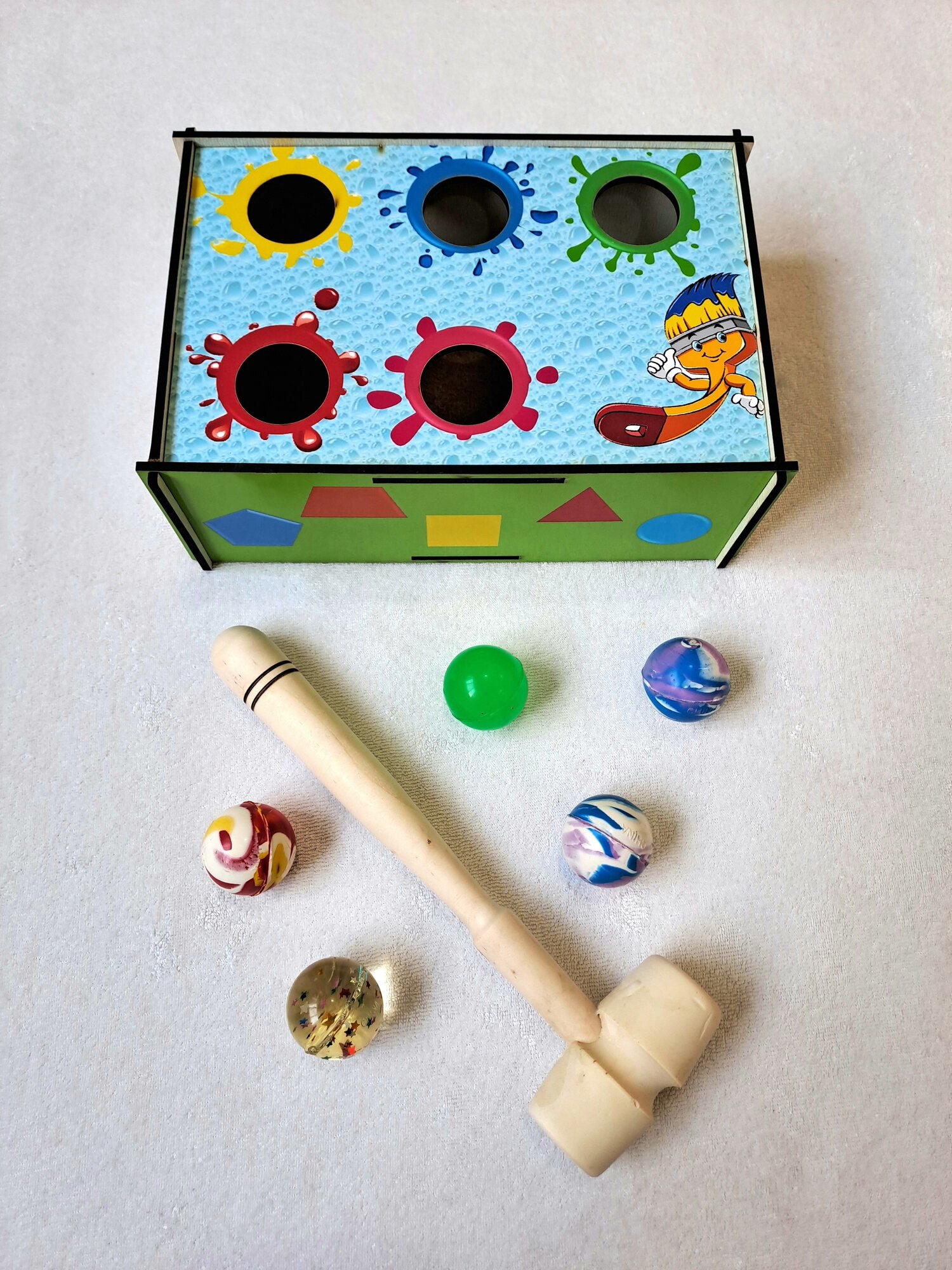 Развивающая игрушка "Стучалка", деревянная, для детей от 3 лет — фото 1