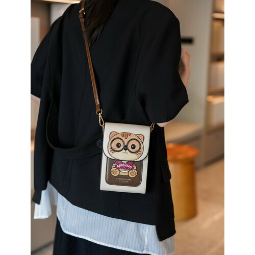 Сумка кросс-боди BeiBaoBao, фактура рельефная, матовая, черный