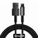 Кабель BASEUS Tungsten Gold Fast Charging, USB - Lightning, 2.4А, 1 м, черный, C...
