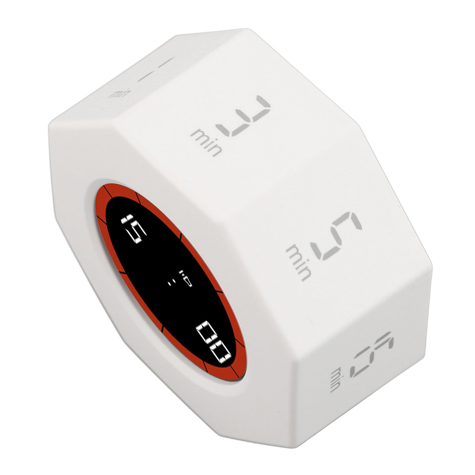 Кухонные Таймеры Xiaomi Таймер Octagon Timer Cube, настольный, с датчиком G, для работы, учебы, кухни, с настраиваемым обратным отсчётом 1, 3, 5, 15, 30, 60, 90 мин, белый