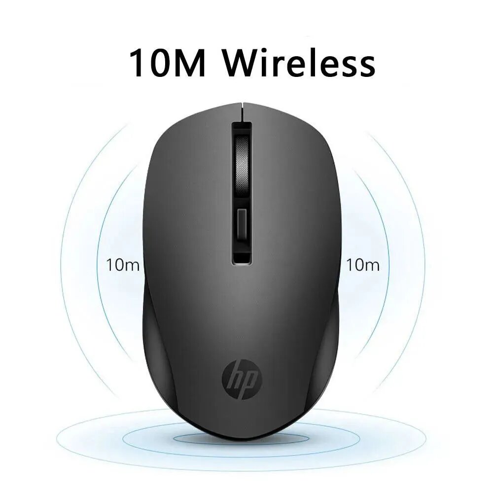 Беспроводная мышь HP S1000 Black. Мышь S1000, Wireless, Optical Mouse, USB, Черный