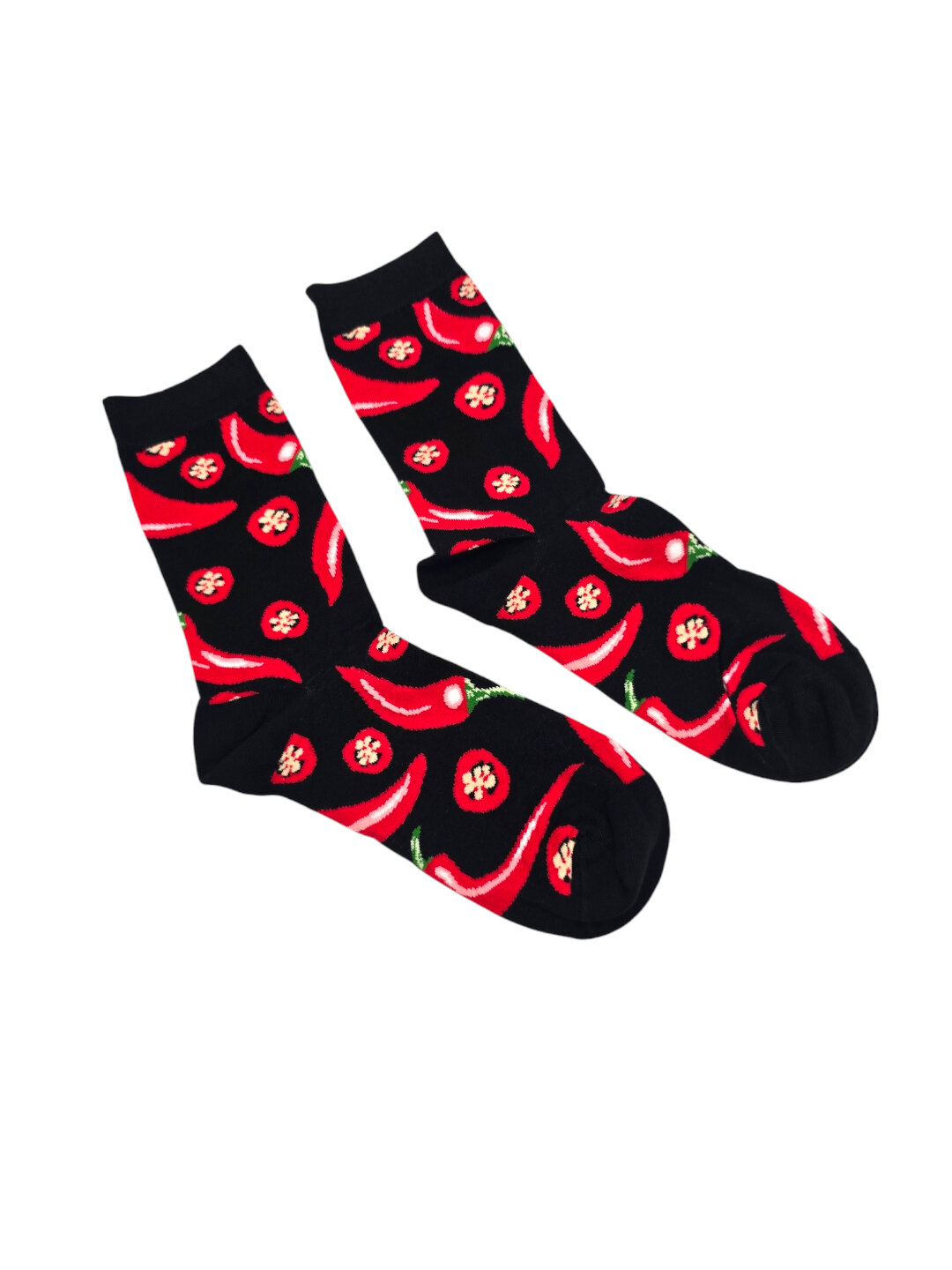 Носки спортивные Pier Lone Мужские длинные носки "Огненный Перец" — яркий стиль с характером!, размер 40-44, черный 2 — фото 1