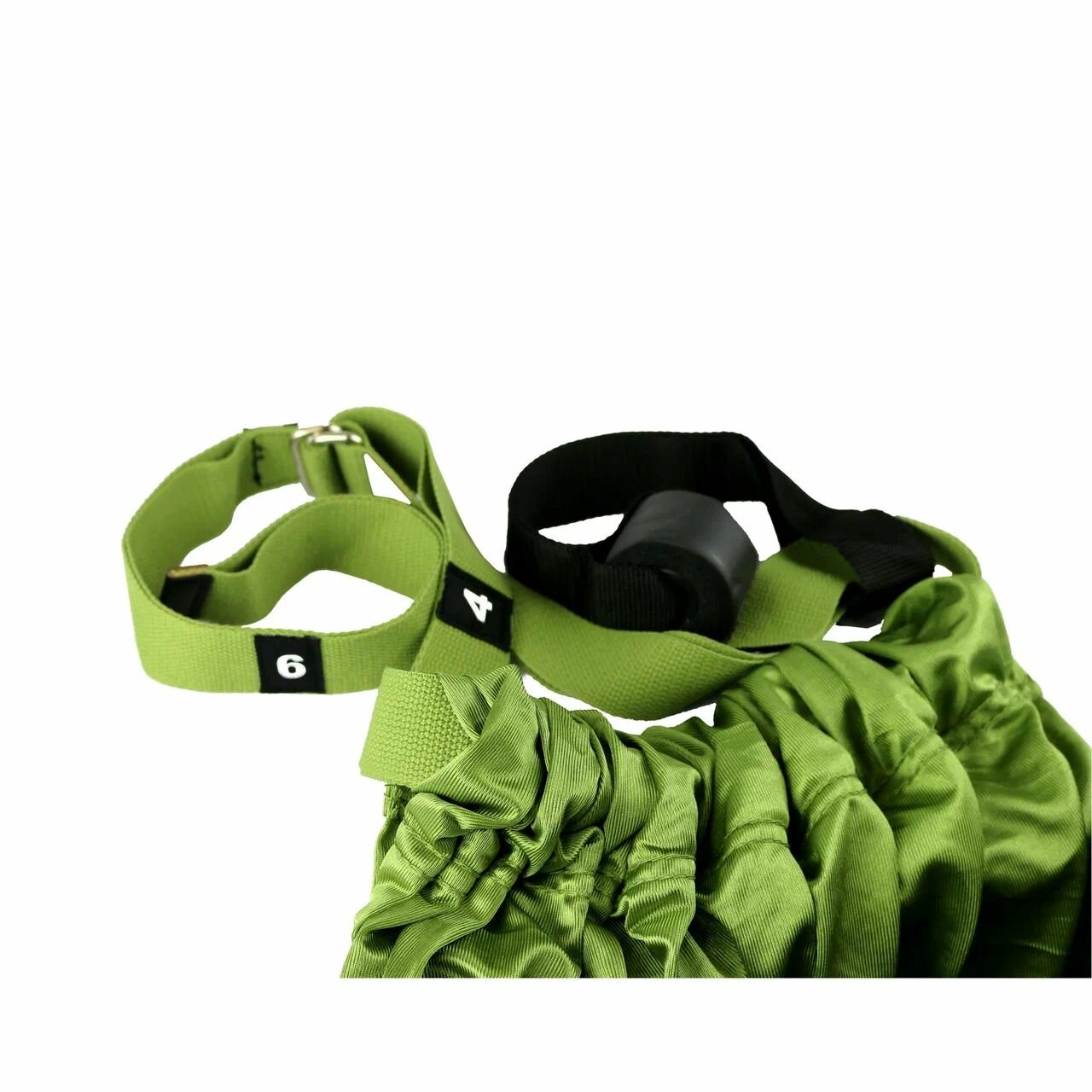 Гамак для занятия йогой YS-07 (темно-зеленый), бескаркасный 32 х 28 х 11 см — фото 1