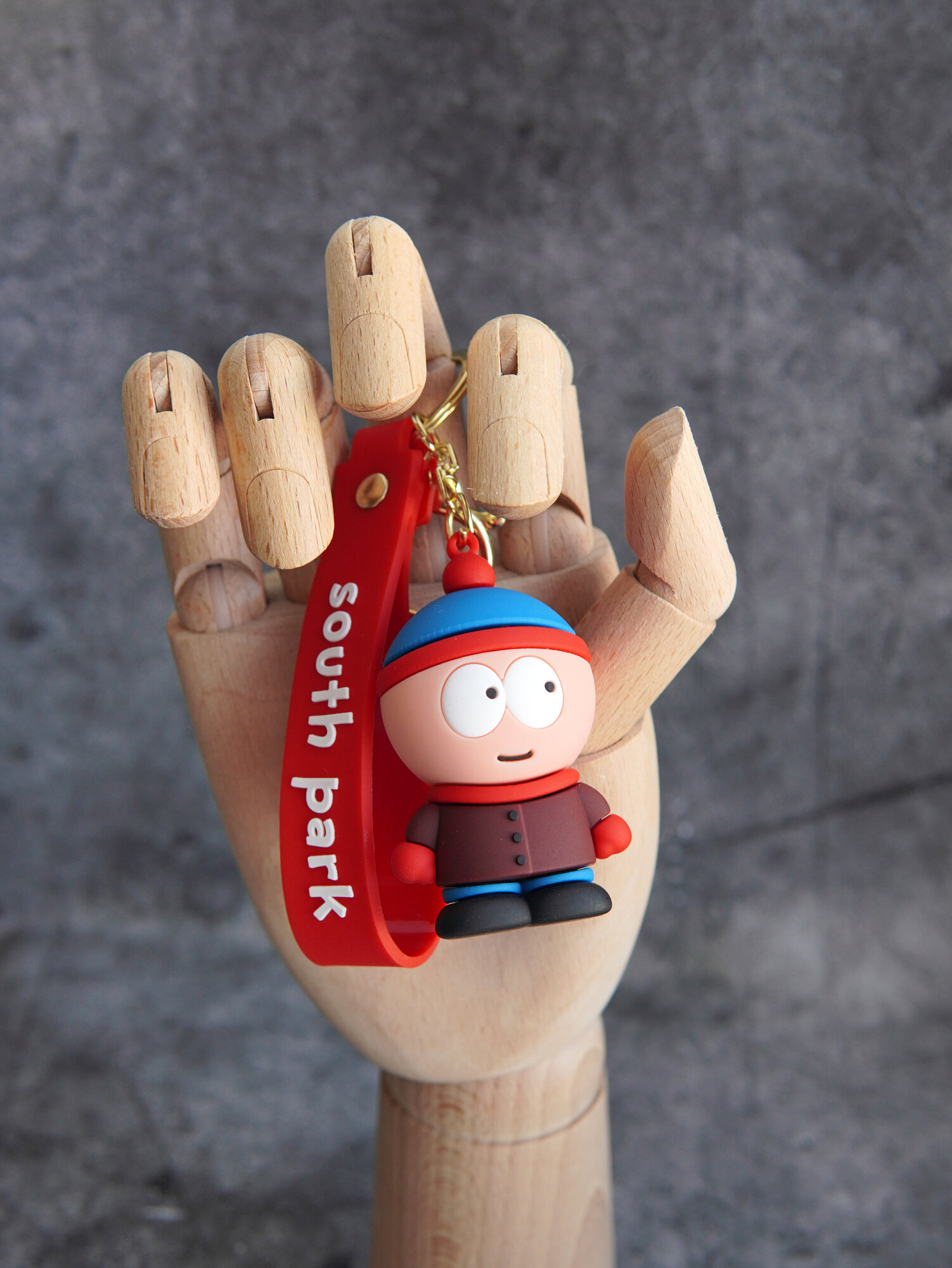 Брелок Стэн Марш Южный Парк  7 см   Синяя шапочка   Здравый смысл   Подарок фанату   Panda_Print