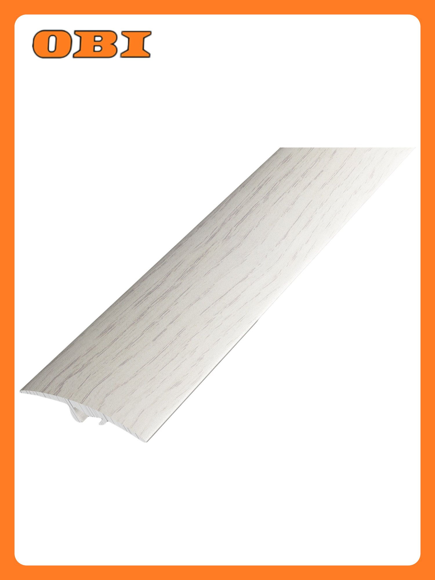 Порог разноуровневый лука ПР 06 900.105 дуб арктик алюминий 900х41 мм