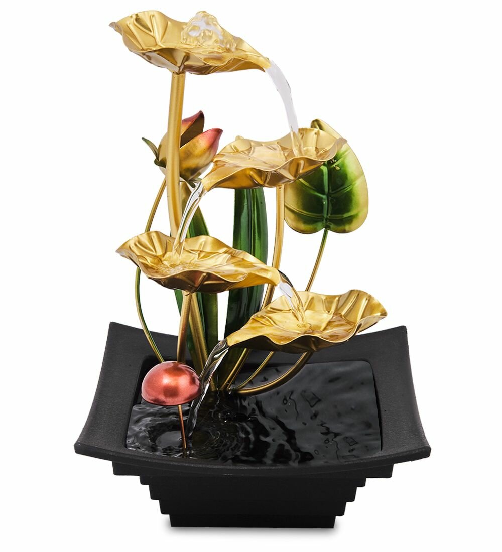 Настольный фонтан 'Золотая лилия'