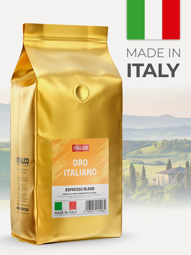Изображение товара Кофе в зернах Italco Oro Italiano, средняя обжарка, арабика/робуста, 1кг