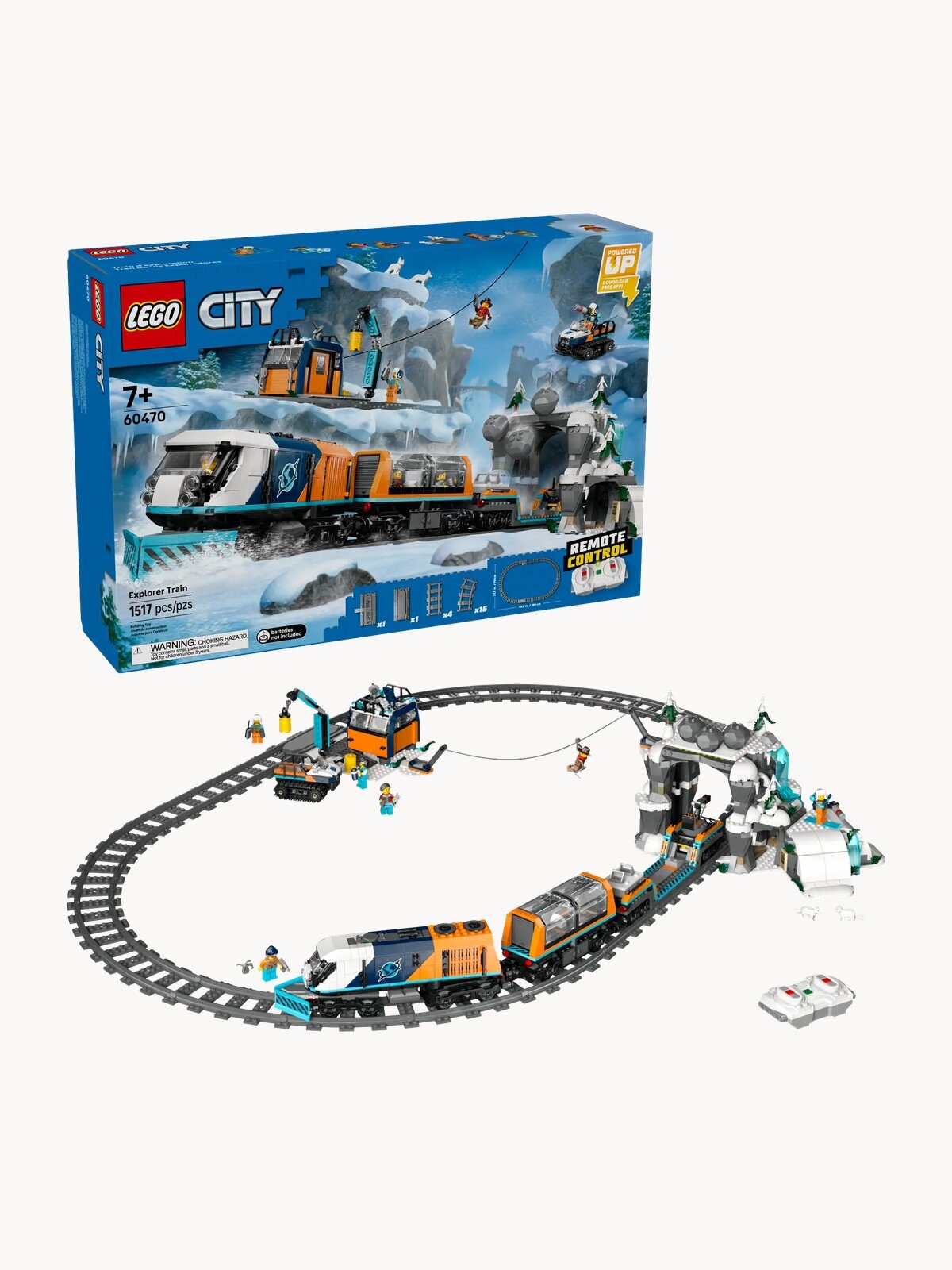 Конструктор LEGO City 60470 Полярный экспресс для исследователей Арктики, 1517 дет.