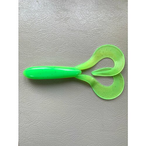 Мягкая силиконовая приманка Лягушка (Pike Frog Ширасу), цвет Светло-зеленый (Green Lime), вес 50 гр, уп. 1 шт.