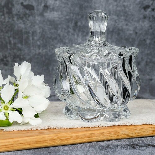 Солонка 150 мл стеклянная с крышкой 486₽