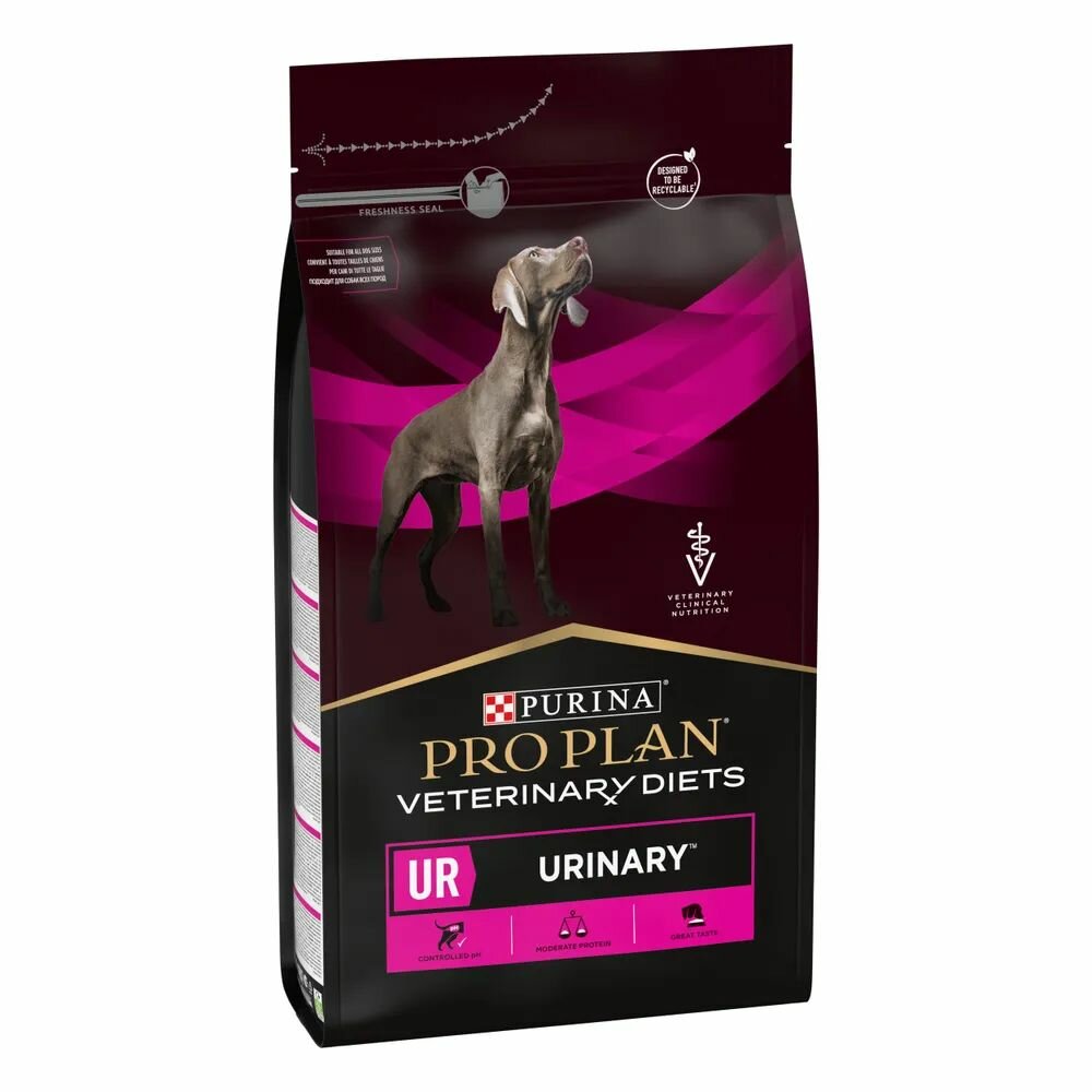 Purina Pro Plan Veterinary Diets UR Urinary сухой корм для взрослых собак при образовании мочевых камней - 3 кг