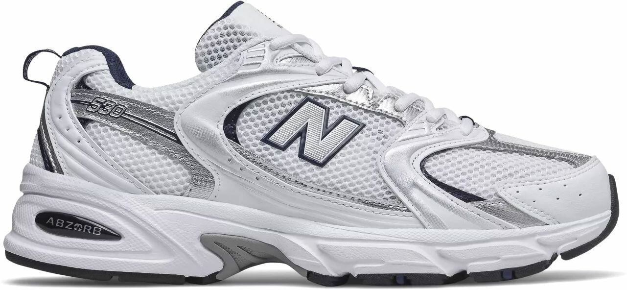 Кроссовки New Balance 530, полнота D, размер 6,5 US, Silver