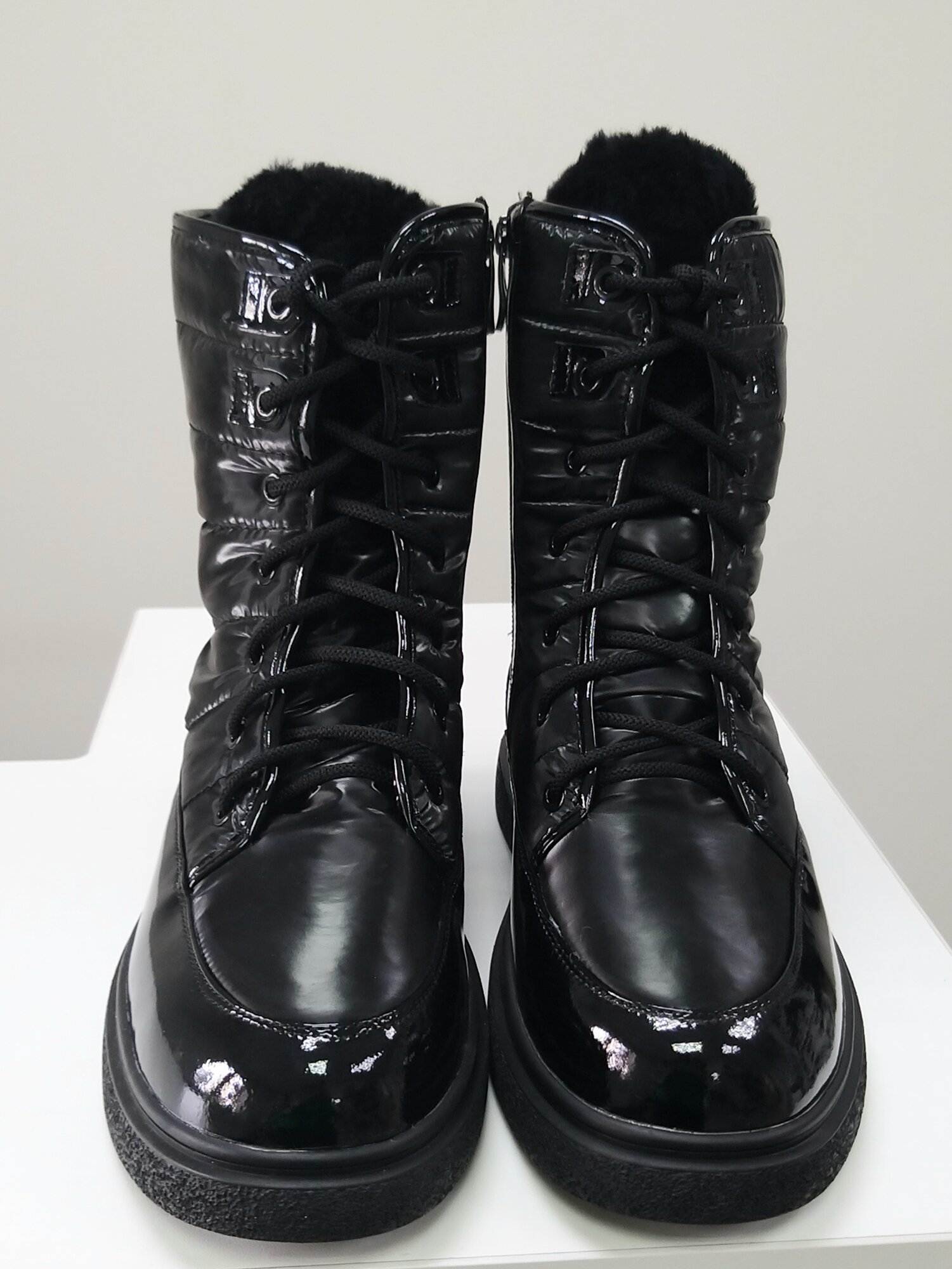 Полусапоги Ascalini полнота 8 (RU)/ на широкую стопу размер 42 черный