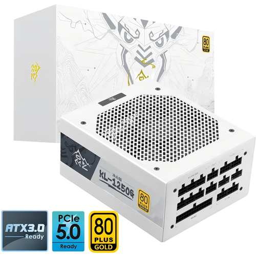 Блок питания компьютера Segotep 1250W полностью модульный с поддержкой ATX 30 и PCI-e 50 12VHPWR 80 Plus Gold 1900000₽