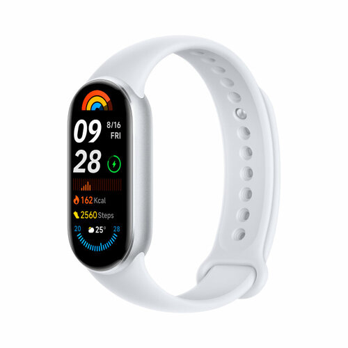 Фитнес-браслет с умным браслетом Xiaomi Mi Smart Band 9 серебристый ...