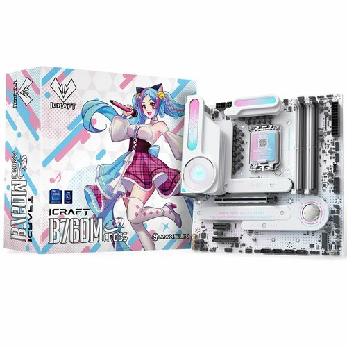 Материнская плата Maxsun iCraft B760M CROSS LGA1700 Intel B760 Micro-ATX RTL 6940709660416 21697₽