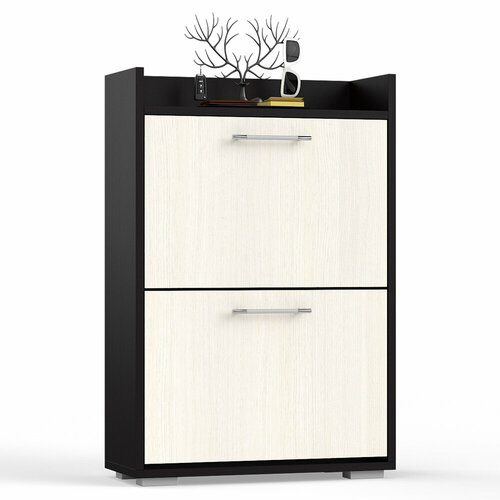 Обувница в прихожую закрытая СВК цвет венгедуб лоредо ШхГхВ 60х25х957 см 6474₽