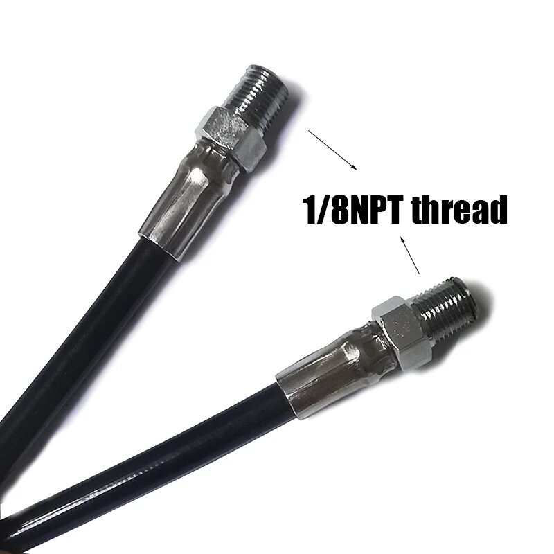 Пневмоинструменты Специализированные BAZUKA Спиральный пневматический шланг CO2 Nitro 1/8npt 3000psi, Черный