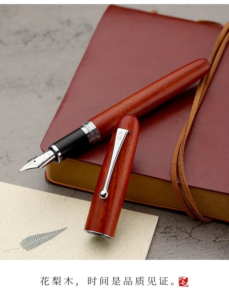 Перьевая ручка Jinhao металлическая 0,7 мм, Medium Nib 0.5NN, Бордовый