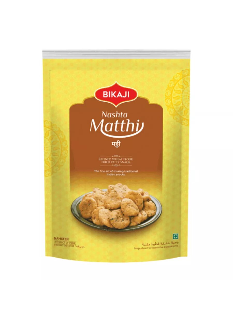 Закуска Маттхи (Matthi), Bikaji, Индия, в упаковке 200 грамм