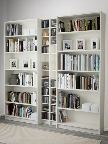 Изображение товара Шкаф-стеллаж Билли 111 Белый Фасадный 0101 NOW 200x28x202 см, Дом мебели для вас