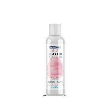 78934 Swiss Navy Playful flavors 4 в 1, Сладкая вата, 29,5 мл. Массажный гель для тела