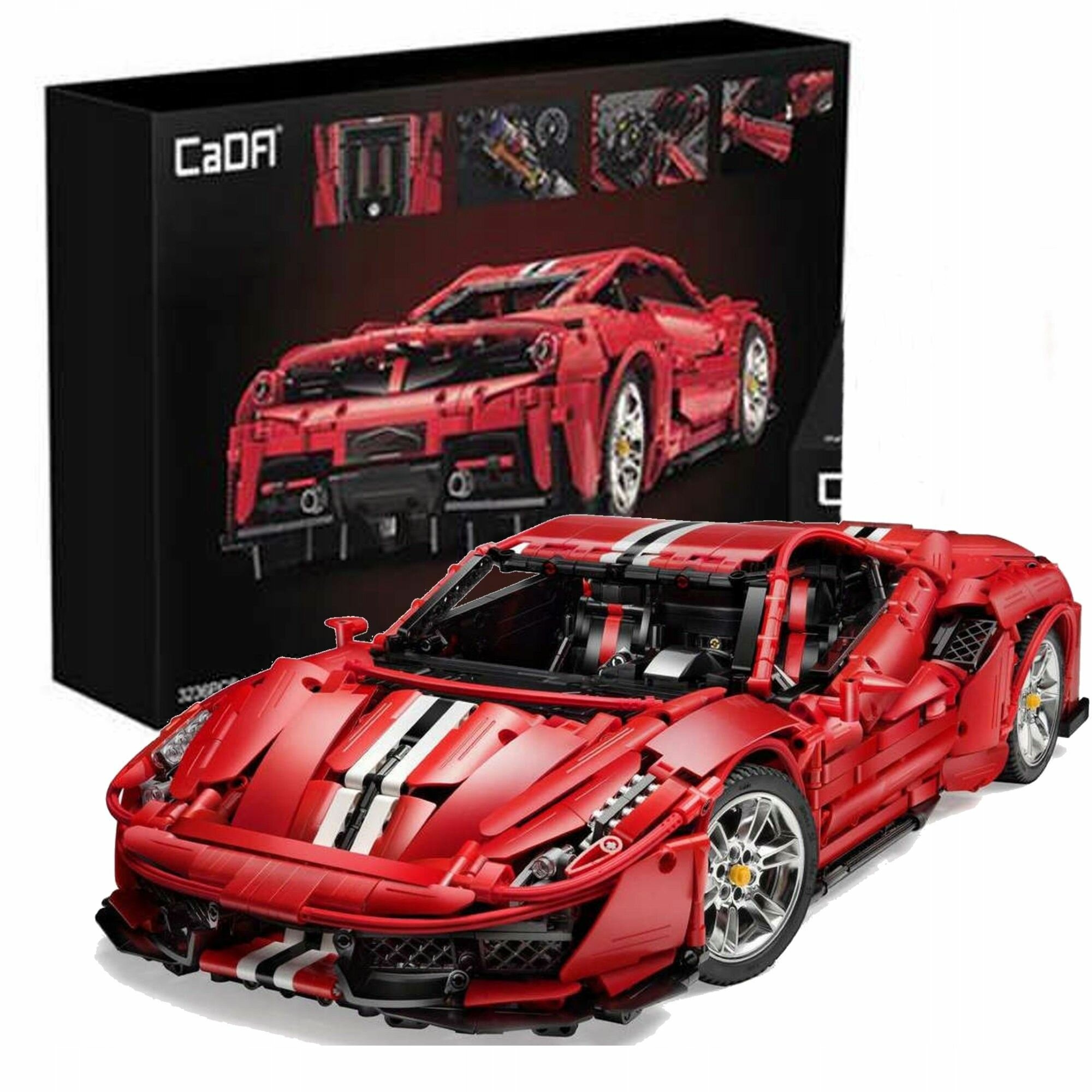 Конструктор CaDa - Racer Car 52см - Спортивный гоночный автомобиль 3236 элементов - Када C61043W