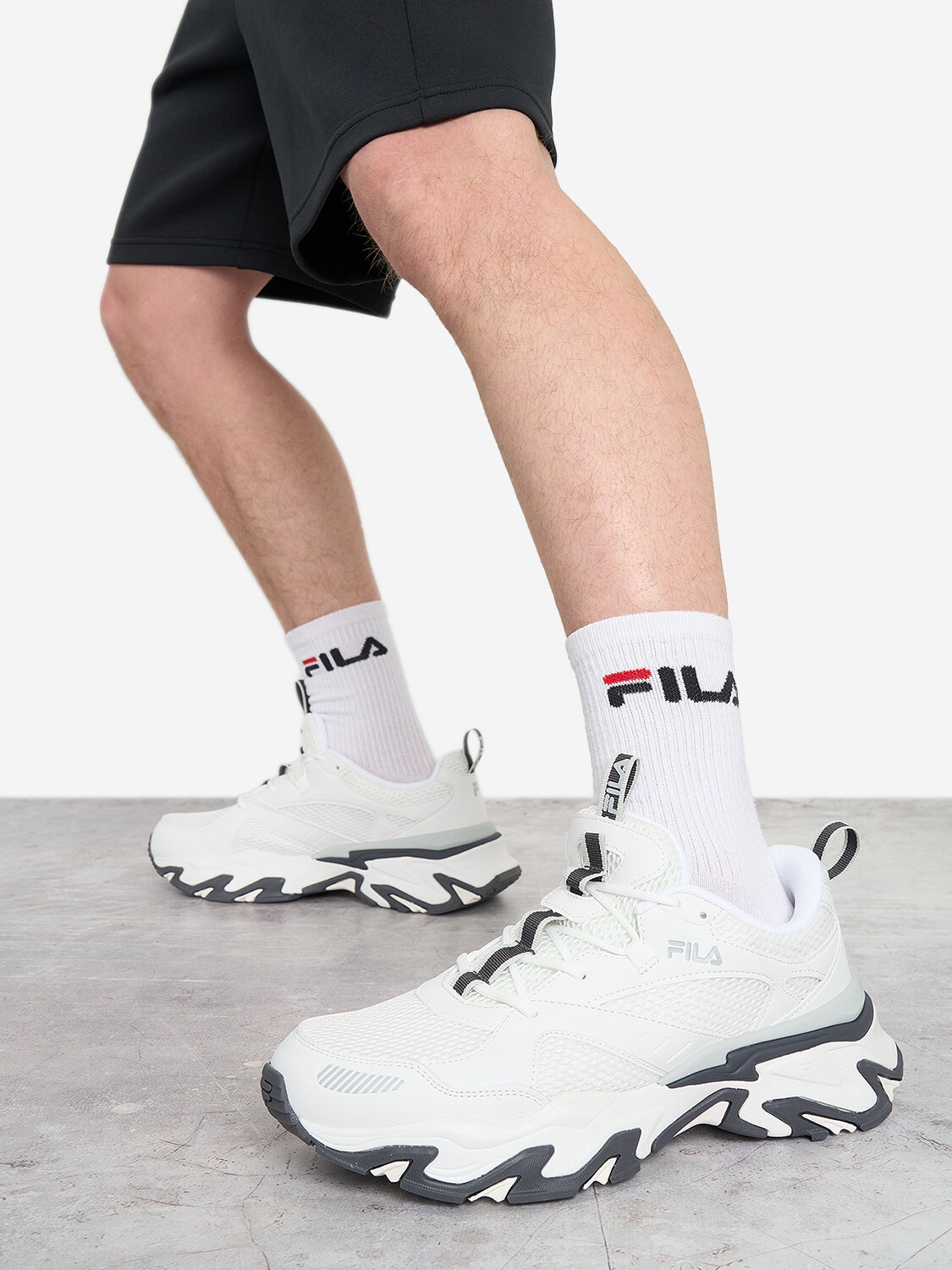 Кроссовки Fila TRACE MESH M, размер 43, белый,