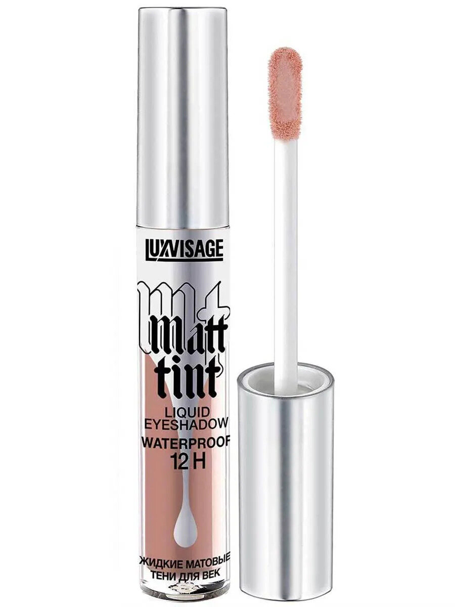 Тени жидкие для век матовые Matt tint waterproof 12H, тон 107, LUXVISAGE