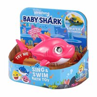 Игровой набор для ванной Поющая мама акула Baby Shark розовая