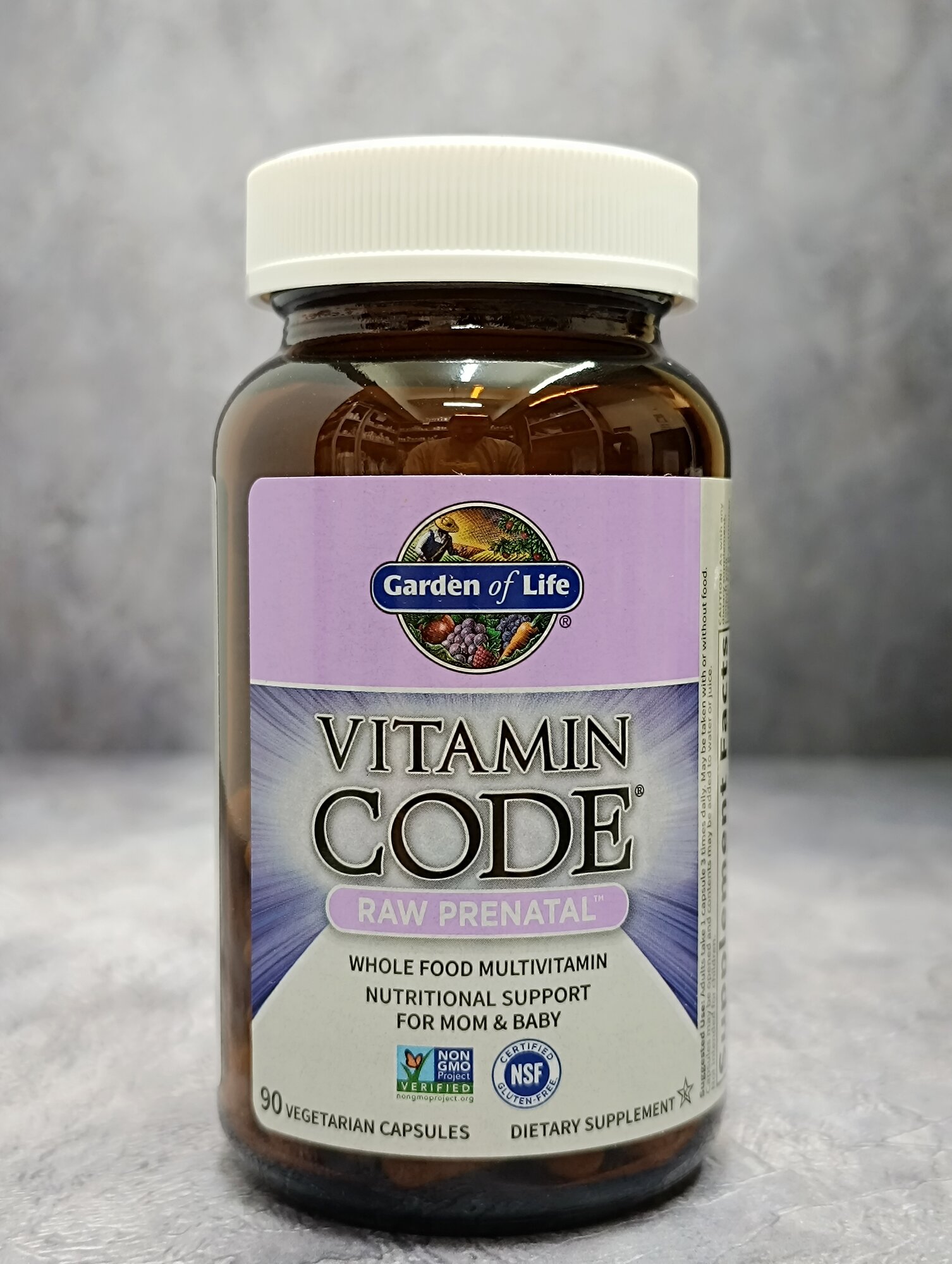 Изображение Комплекс витаминов для беременных и кормящих женщин, Garden of Life Vitamin Code RAW Prenatal , 90 вегетарианских капсул