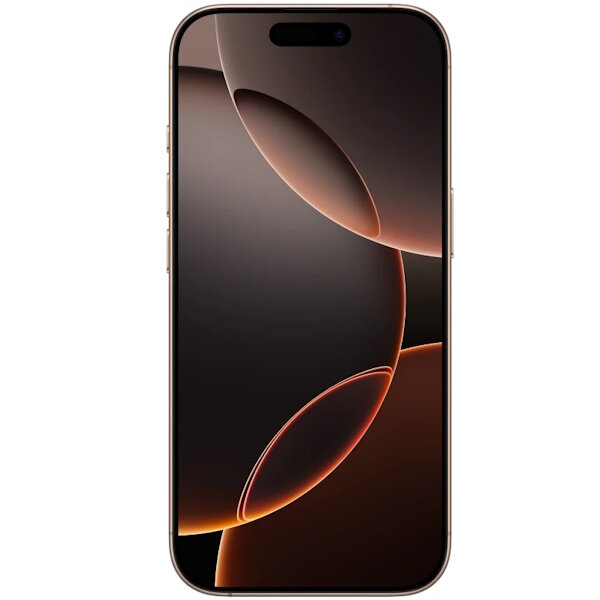 Смартфон Apple iPhone 16 Pro, 128GB, Desert Titanium, Dual SIM — фото 1